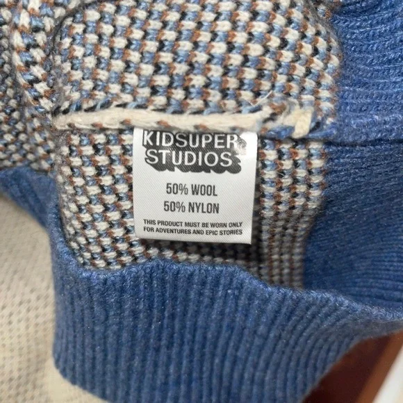 KIDSUPER FACE KNIT SWEATER VEST